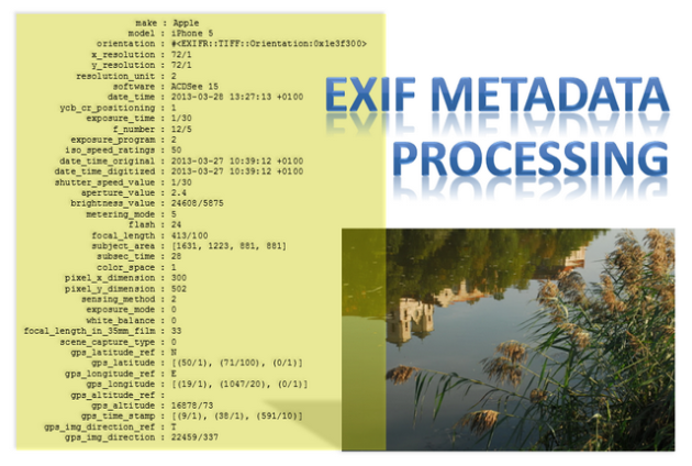 EXIF metadata batch processing